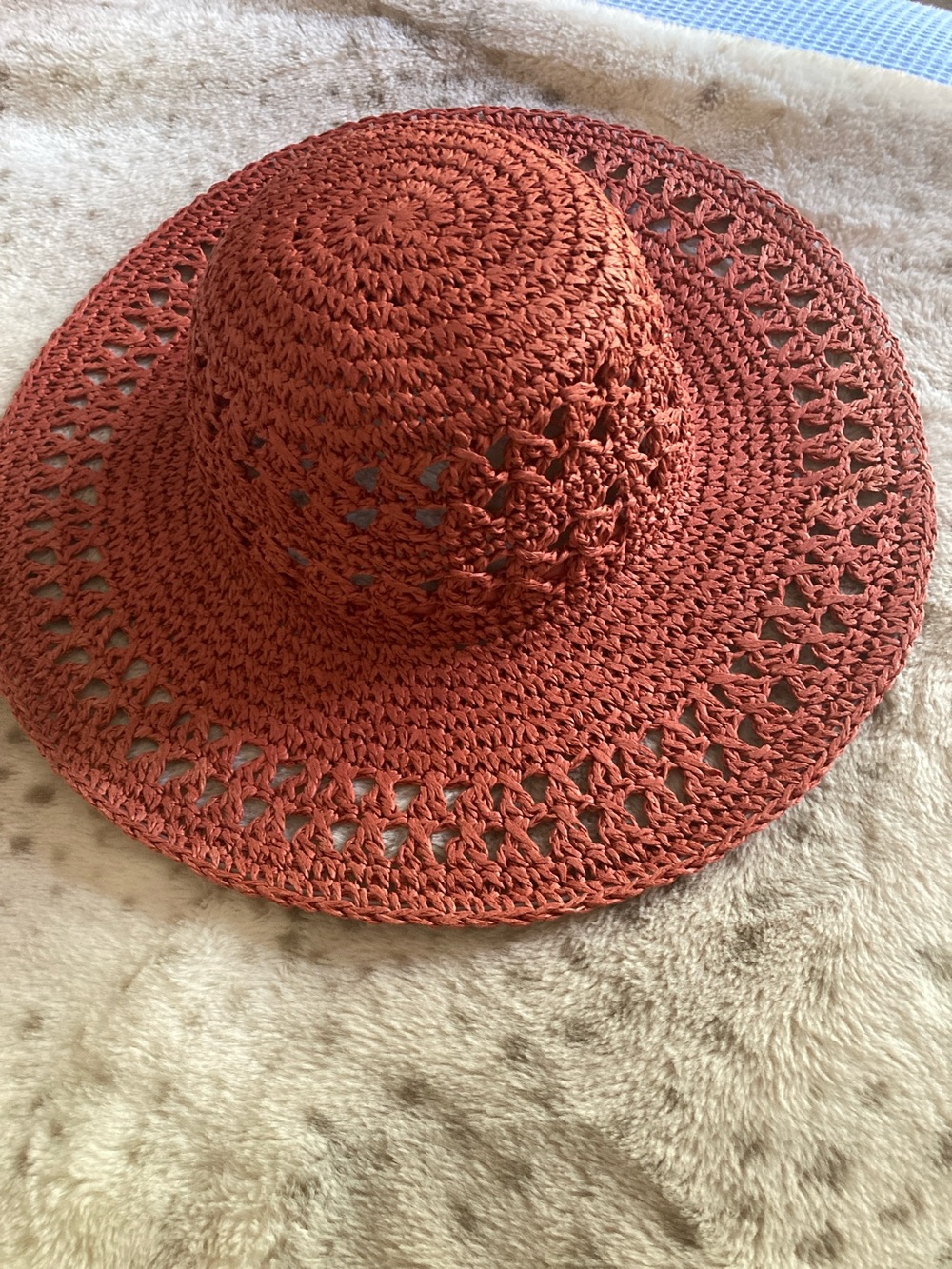 Women’s Wide-Brim Sun Hat - Rust
